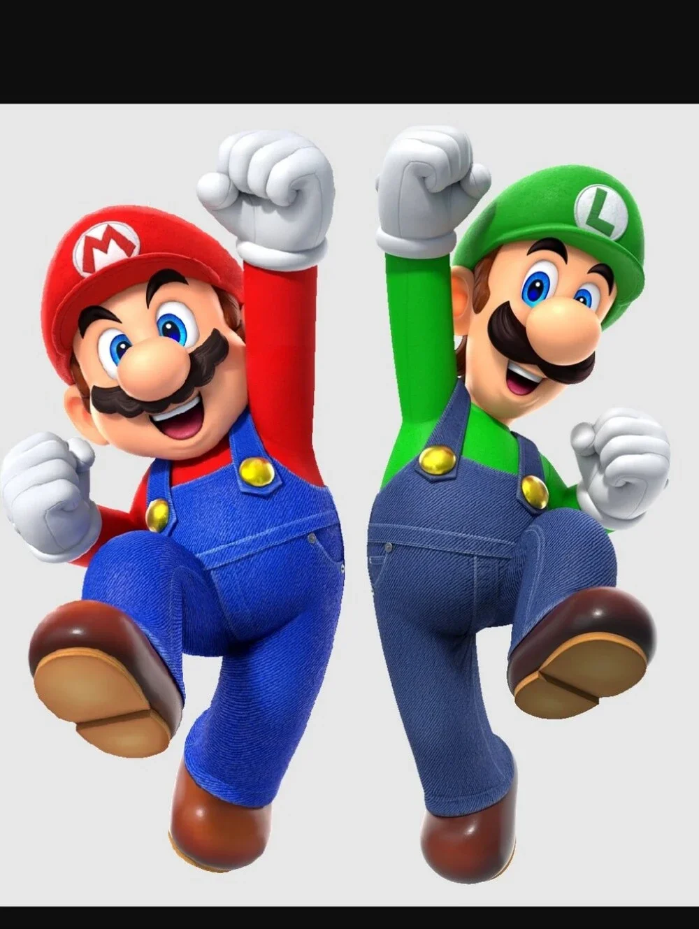 Mario and Luigi Deluxe Costume Accessories Set Super Mario Brothers Caps, OS